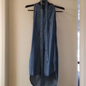 Blue Jean dress banana republic  petite size 2